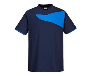 Portwest PW211 Cotton Comfort T-Shirt Short Sleeve Navy/Royal, 3X-Large