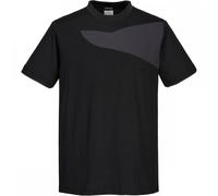 Portwest PW211 PW2 T-Shirt Short Sleeve Black/Zoom Grey Size: M Colour M