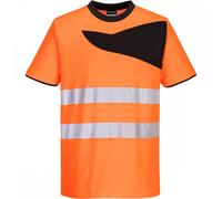 Portwest PW213 PW2 Hi-Vis T-Shirt Short Sleeve Orange/Black Size: 3XL 3XL