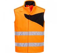 Portwest PW231 PW2 Hi-Vis Fleece Bodywarmer Orange/Black 3XL Colour: O 3XL