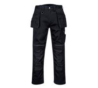 (Black, 48") Portwest Cotton Work Holster Trouser
