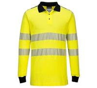 Portwest PW3 Flame Resistant Hi Vis Polo Shirt 3XL Yellow/Blk