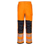 Portwest PW3 Flame Resistant HVO Work Trousers Hi Vis Elastic Waist Pants FR414
