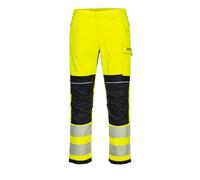 (Yellow/Black, 46") Portwest PW3 FR Hi-Vis Work Trousers