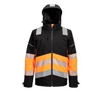 PORTWEST PW3 Hi Vis Class 1 Extreme Rain Jacket Waterproof Breathable Coat PW368