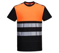Portwest PW3 Hi-Vis Class 1 T-Shirt Lightweight Breathable Safety Workwear Tee