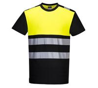 Portwest PW3 Hi-Vis Class 1 T-Shirt Lightweight Breathable Safety Workwear Tee