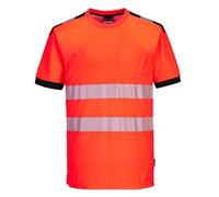 Portwest PW3 T181 Hi-Vis Cotton Comfort T-Shirt Reflective Tape