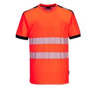 Portwest PW3 Hi-Vis Cotton Comfort T-Shirt Short Sleeve Reflective T181