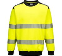 PW3 Segmented Hi-Vis Crewneck Sweatshirt Ris 3279 Portwest PW379
