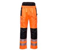 Portwest PW3 Hi Vis Extreme Rain Trousers M Orange/Blk