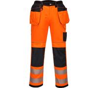 Portwest PW3 Vision Hi-Vis Holster/Kneepad Pocket Work Trousers Class 2 - T501 R