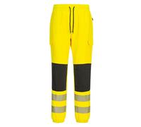 Portwest KX346 PW3 Hi-Vis Flexi Class 2 Stretch Work Joggers Breathable Bottoms