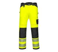 Portwest PW3 Hi Vis Lightweight Stretch Work Trousers 42 Yellow/Blk