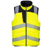 Portwest PW3 Hi-Vis Reversible Bodywarmer Durable Reflective PW374
