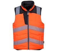 Portwest PW3 Hi-Vis Reversible Bodywarmer | Durable | Stain & Water Resistant