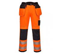 Portwest PW3 Hi-Vis Stretch Holster Pocket Trousers | Reinforcement Fabric