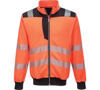 Portwest PW3 Hi-Vis Sweatshirt, Size: M, Colour: Orange/Black, PW370OBRM