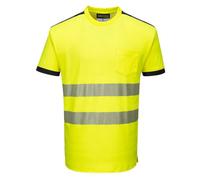 Hi Vis T shirt High Visibility Top Orange Yellow Short Sleeve by Portwest T181