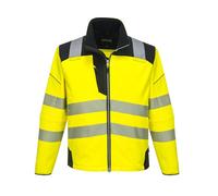Portwest PW3 Hi-Vis Waterproof Softshell Jacket Durable Breathable Work CoatT402
