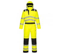 Portwest PW3 Hi-Vis Winter Coverall, Yellow/Black, Size: Small