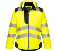 Portwest PW3 Hi Vis Winter Rain Jacket Yellow / Black 4XL