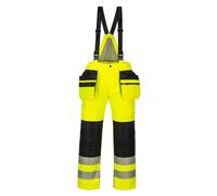 Portwest PW3 Hi-Vis Winter Trouser, Yellow/Black, Size : XL