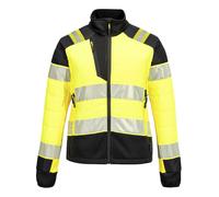 Portwest PW3 Hi-Vis Womens Hybrid Baffle Jacket Water Resistant Padded Safety