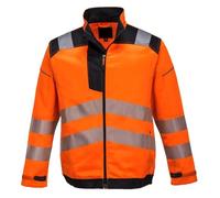 Portwest PW3 Hi-Vis Work Jacket, Size: S, Colour: Orange/Black, T500OBRS