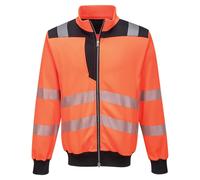 Portwest PW3 Hi-Vis Zip Sweatshirt Reflective PW370