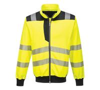 Portwest PW3 Hi-Vis Zip Sweatshirt Reflective PW370
