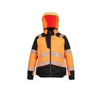 Portwest Pw3 High Visibility Womens Winter Jacket Orange/Black XS