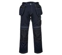 Portwest Pw3 Holster Work Trousers Navy/black & Knee Pads - 34S
