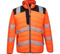 (Orange & Black, Small) PW3 Hi-Vis Baffle Jacket