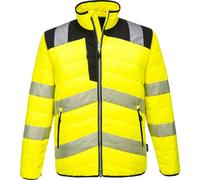 (Black & Yellow, 3 XL) PW3 Hi-Vis Baffle Jacket