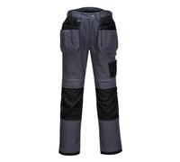 Portwest PW3 Mens Holster Work Trousers Grey / Black 28" 31"