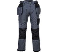 Portwest PW3 PW3 Holster Work Trousers Grey/Black Size: 41" Leg: 41" 30"