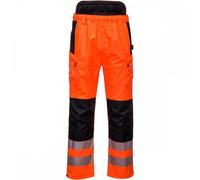 Portwest PW3 PW3 Hi-Vis Extreme Trousers Orange/Black Size: XL Inside XL 31"