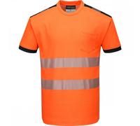 Portwest PW3 PW3 Hi-Vis T-Shirt Short Sleeve Orange/Black Size: XL Col XL