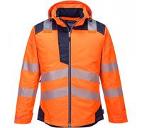 Portwest PW3 PW3 Hi-Vis Winter Jacket Orange/Navy Size: L Colour: Oran L
