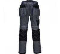 Portwest PW3 PW3 Holster Work Trousers Grey/Black Size: 41" Leg: 41" 30"
