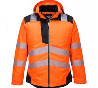Portwest PW3 PW3 T400 Hi-Vis Winter Jacket Orange/Black Size: 2XL Colo 2XL