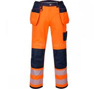 Portwest PW3 PW3 Vision Hi-Vis Holster Trousers Orange/Navy Size: 44& 44" 32"