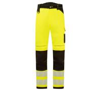 Portwest PW3 PW303 Hi-Vis Lightweight Stretch Work Trousers Mens | EN ISO 20471 Class 2, Titanmill Plus 190g Shell, 10 Pockets, Texpel Stain Eco Finish