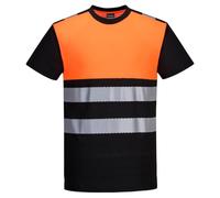PW3 Hi Vis Segmented Contrast Tee Shirt Class 1 Portwest-PW311