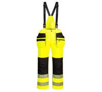 (Yellow/Black, XXXL) Portwest PW3 Hi-Vis Rain Bib and Brace