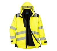 Winter Hi-Vis 3 in1 Waterproof Jacket (removable sweatshirt built in ) Portwest