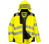 Portwest PW3 PW382 Ladies Winter Jacket Yellow/Black Size: L Colour: Y L