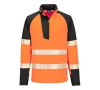 Portwest PW3 T172 Hi-Vis Quarter Zip Sweatshirt Reflective