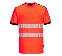 Portwest PW3 T181 Hi-Vis Cotton Comfort T-Shirt Reflective Tape